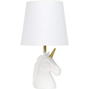 Sparkling Glitter Unicorn Table Lamp, Gold